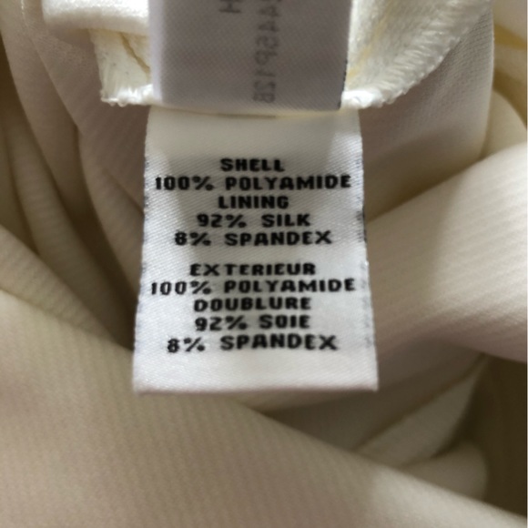 Diane Von Furstenberg - White Textured Zip-Up Dress W/ Belt - Picture 9 of 9